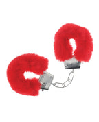 Ouch Shots Ouch! Classic Fluffy Handcuffs - Red