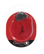 Ouch Shots Ouch! Classic Fluffy Handcuffs - Red - Image 2