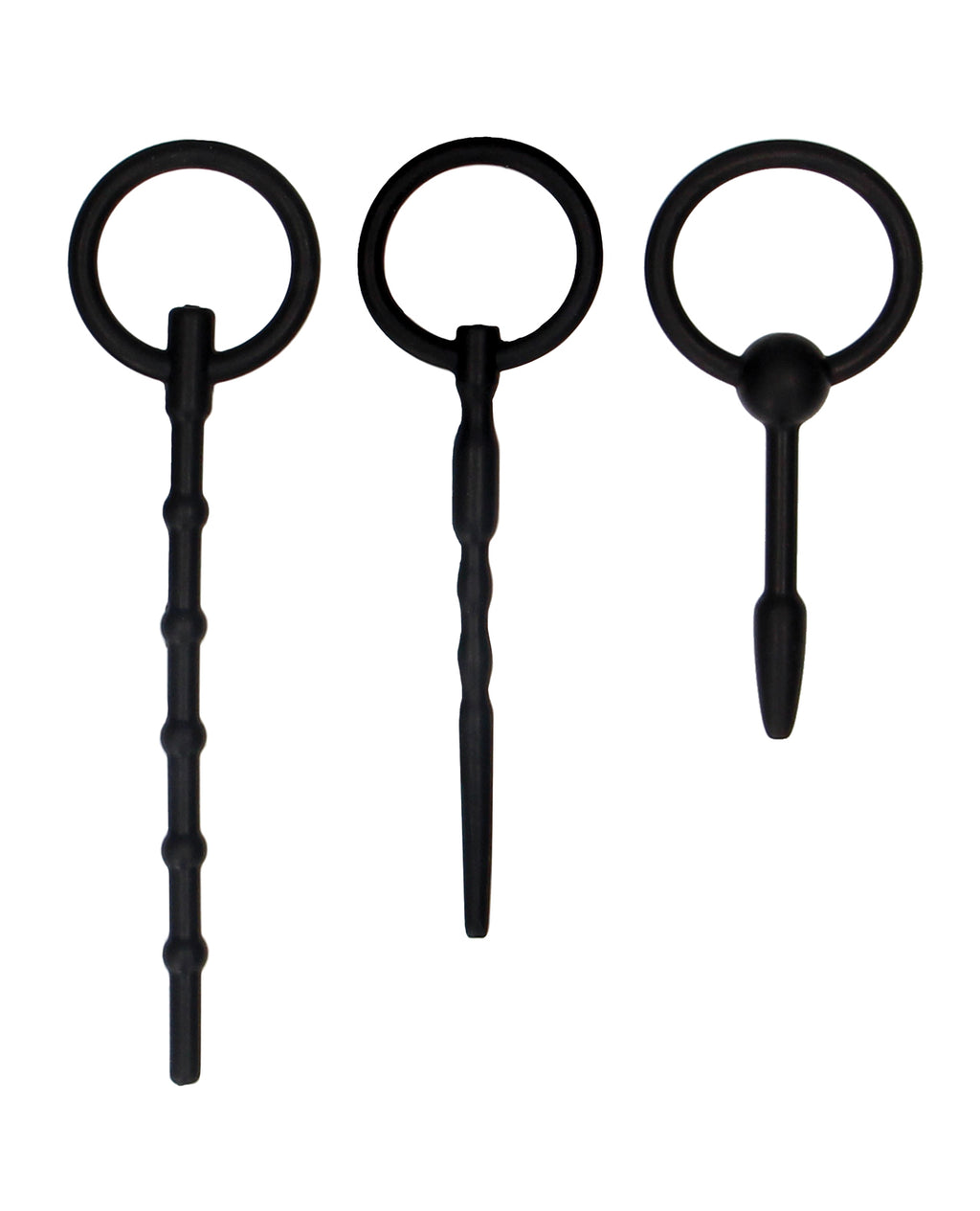 Ouch Shots Ouch Urethral Sounding Plug Set - Black - Image 2
