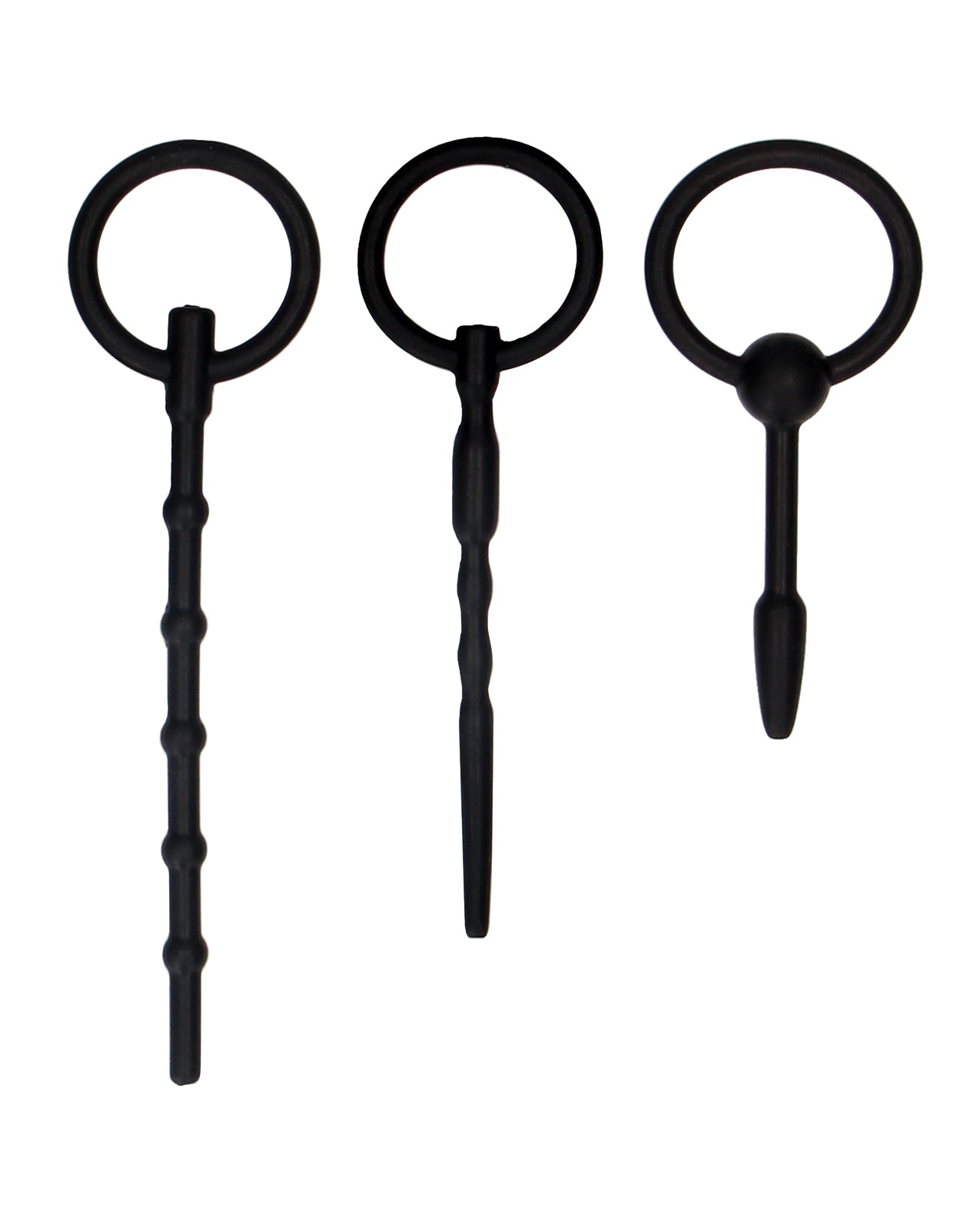 Ouch Shots Ouch Urethral Sounding Plug Set - Black - Image 2
