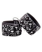 Ouch Shots Ouch Love Street Art Printed Ankle Cuffs - Black - Image 2