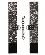Ouch Shots Ouch Love Street Art Printed Ankle Cuffs - Black - Image 3