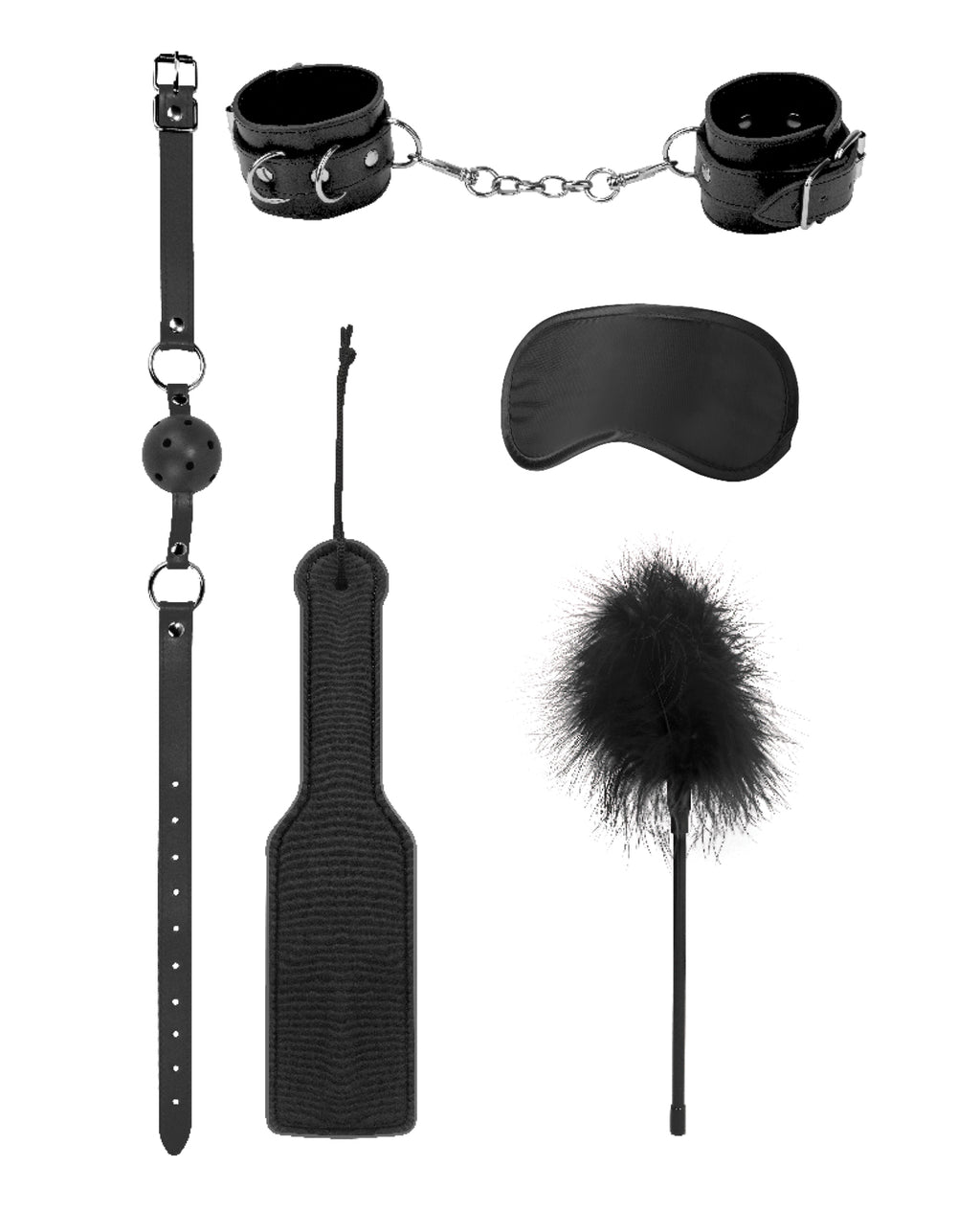 Ouch Shots Ouch Introductory Bondage Kit #4 - Black - Image 3
