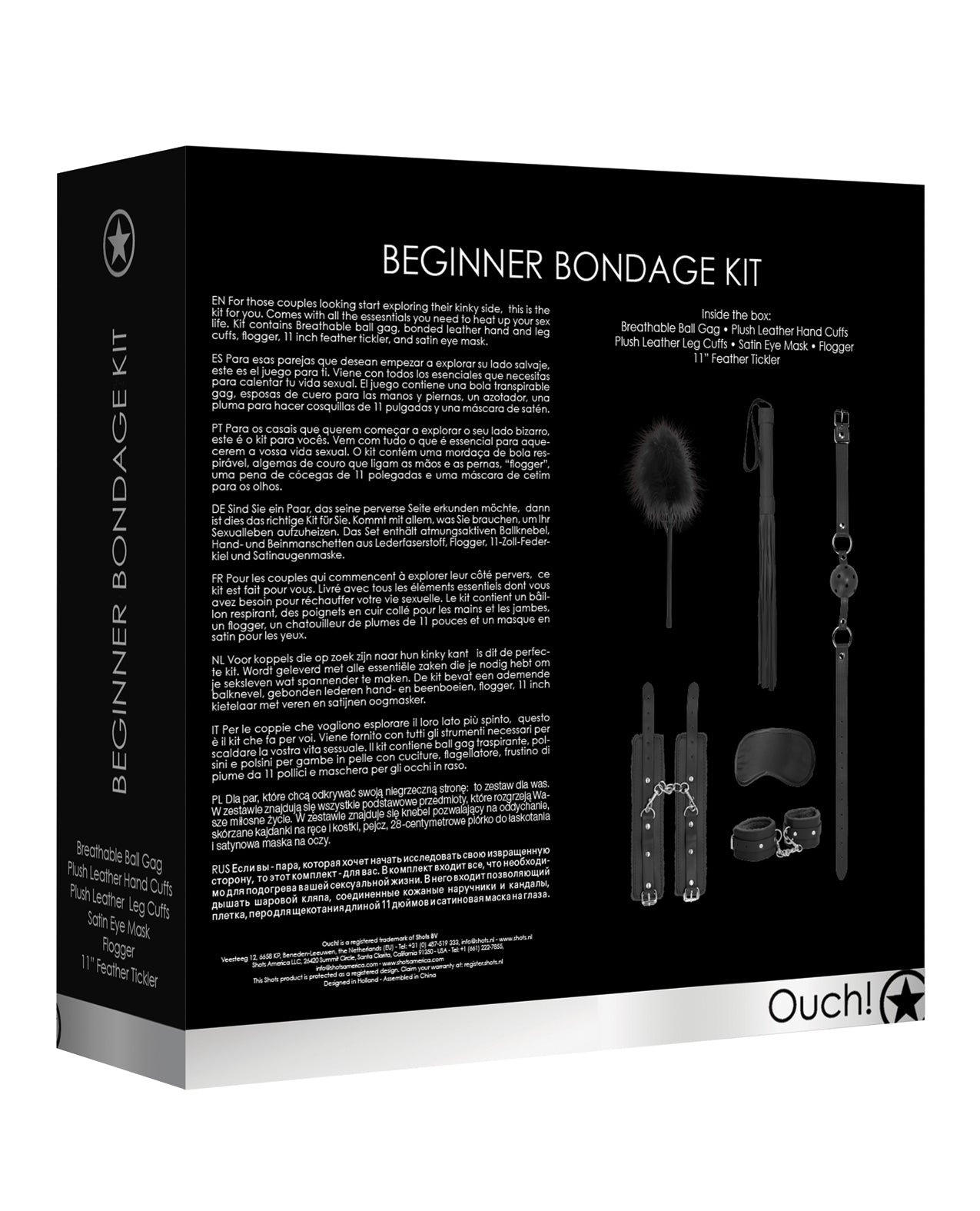 Ouch Shots Ouch Beginner's Bondage Kit - Image 2