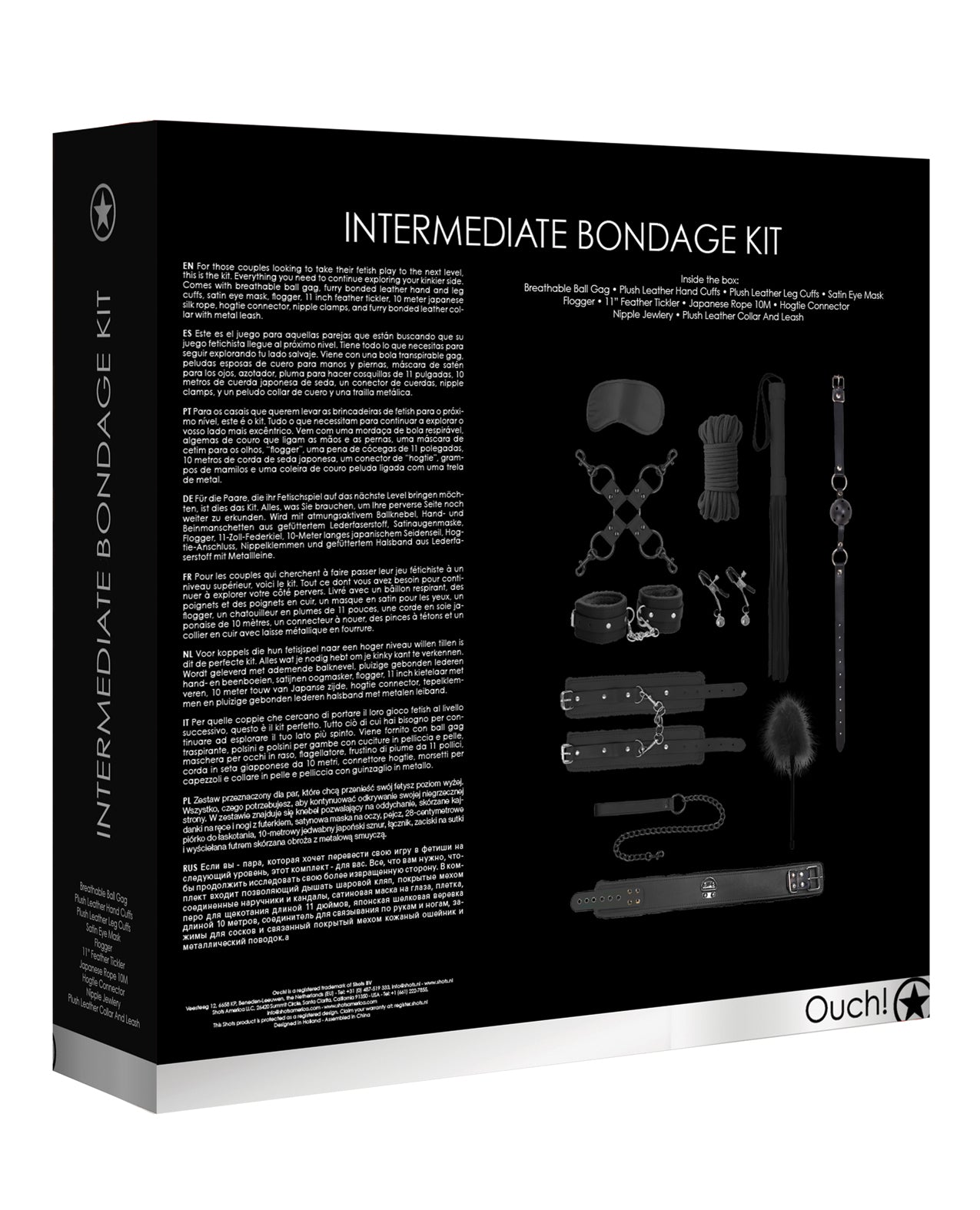 Ouch Shots Ouch Intermediate Bondage Kit - Image 2
