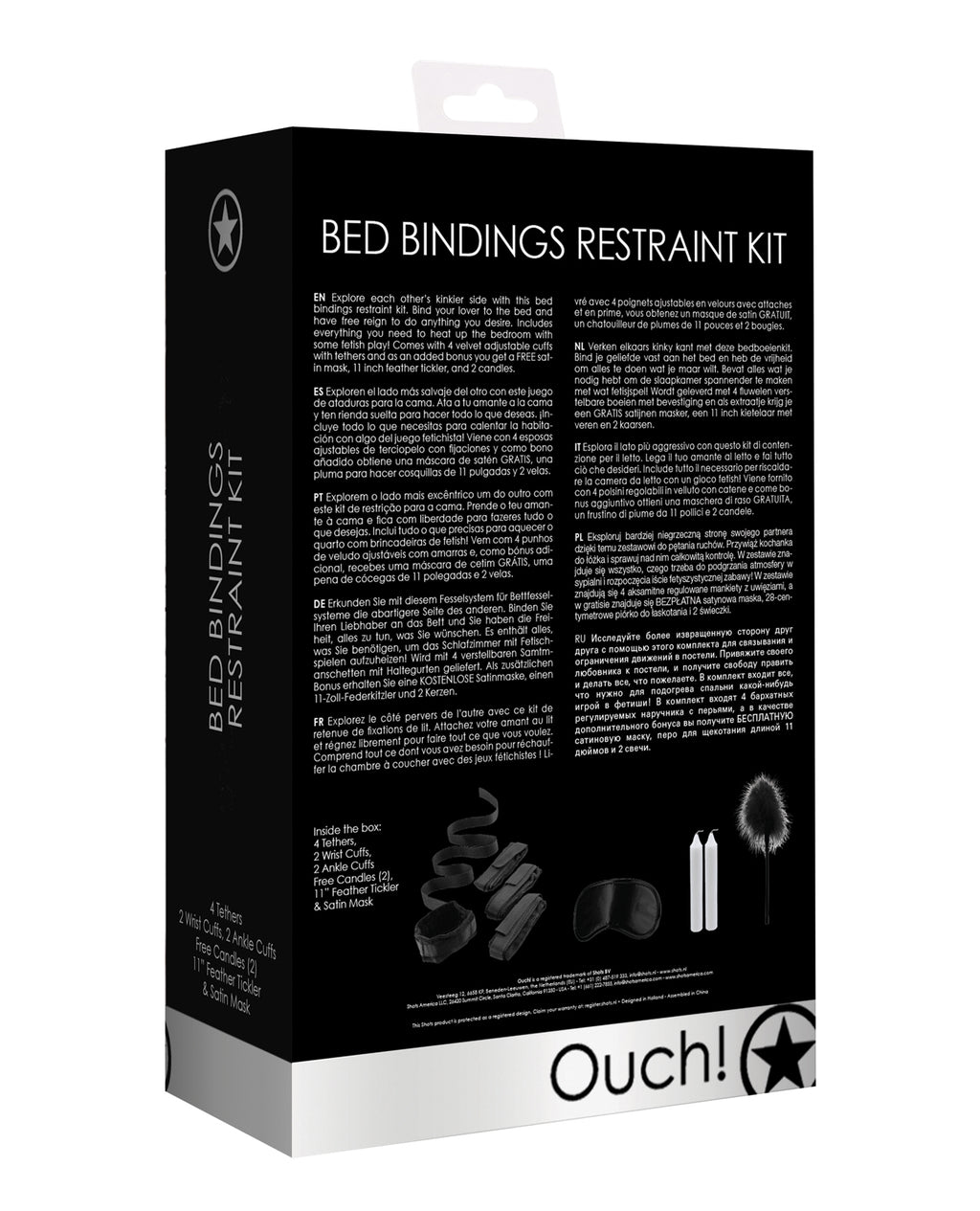 Ouch Shots Ouch Bed Bindings Restraint Kit - Image 2
