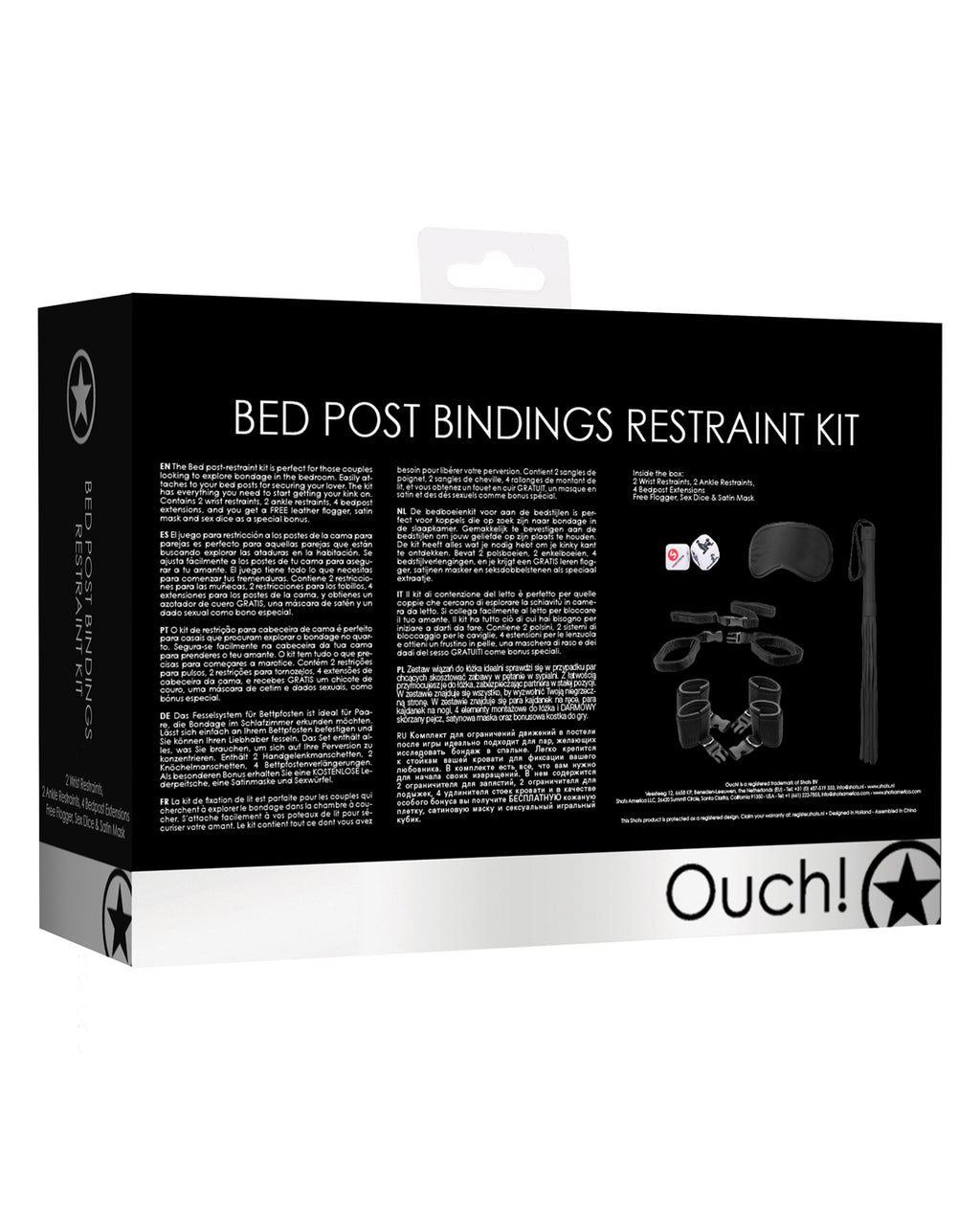 Ouch Shots Ouch Bed Post Bindings Restraint Kit - Image 2