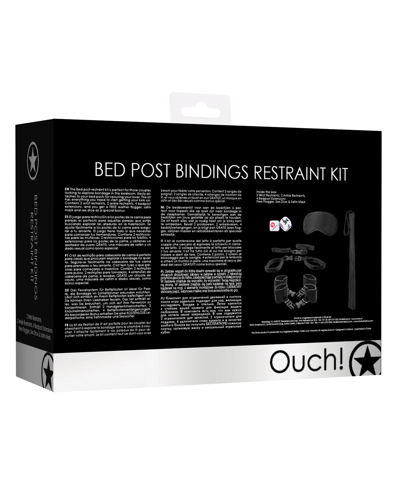 Ouch Shots Ouch Bed Post Bindings Restraint Kit - Image 2