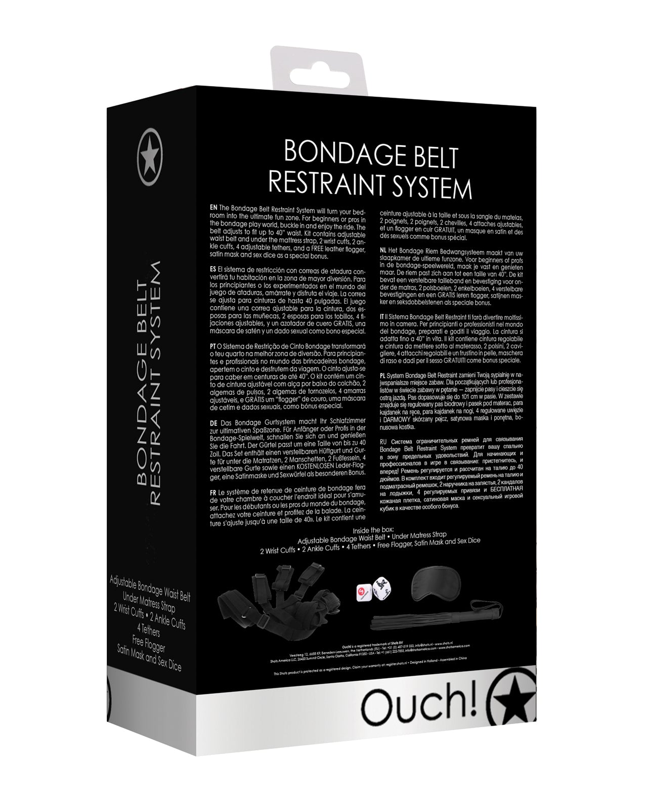 Ouch Shots Ouch Bondage Belt Restraint System - Image 2