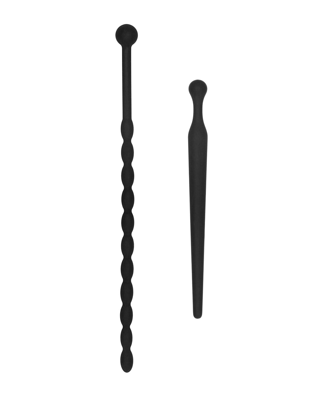 Ouch Shots Ouch Beginner's Urethral Sounding Silicone Plug Set - Black - Image 3