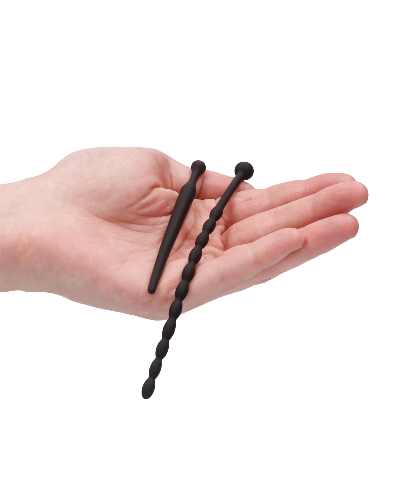 Ouch Shots Ouch Beginner's Urethral Sounding Silicone Plug Set - Black - Image 4