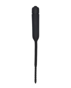 Ouch Shots Ouch Urethral Sounding Silicone Vibrating Bullet Plug with Beaded Tip - Black - Image 3