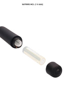 Ouch Shots Ouch Urethral Sounding Silicone Vibrating Bullet Plug with Beaded Tip - Black - Image 5