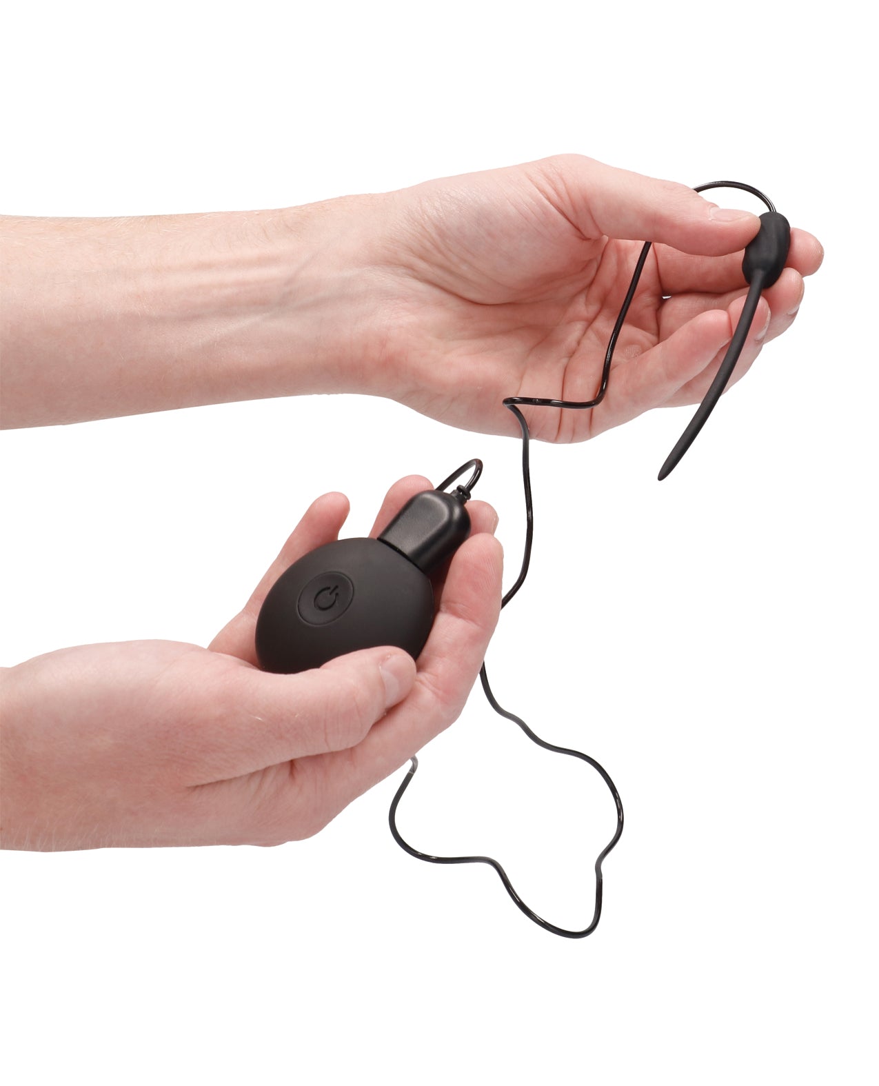 Ouch Shots Ouch Urethral Sounding Silicone Rechargeable Remote Controlled Vibrating Plug - Black - Image 4