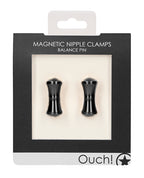 Ouch Shots Ouch Balance Pin Magnetic Nipple Clamps - Black
