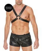 Ouch Shots Ouch Men's Large Buckle Harness - Black - Image 4