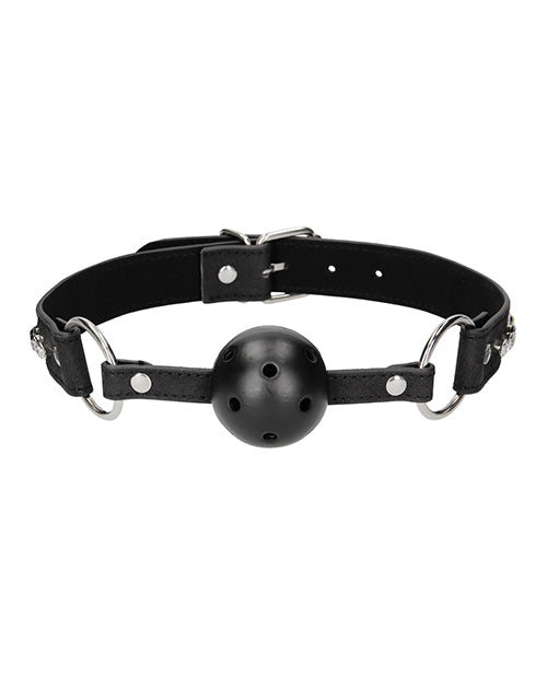 Ouch Shots Ouch Diamond Breathable Ball Gag - Black - Image 3