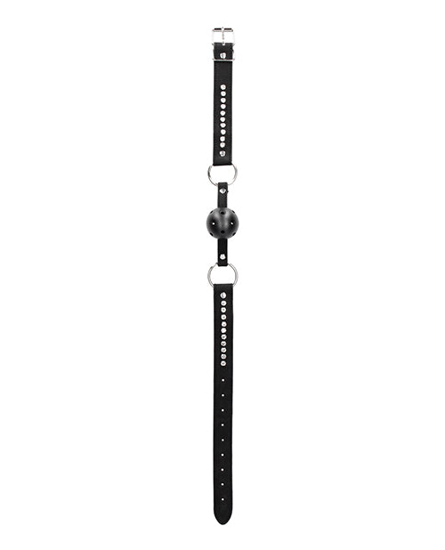 Ouch Shots Ouch Diamond Breathable Ball Gag - Black - Image 4