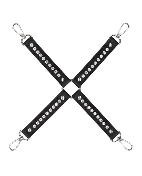 Ouch Shots Ouch Diamond Studded Hogtie - Black - Image 3