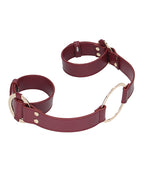 Ouch Shots Ouch Halo Handcuff with Connector - Burgundy - Image 4