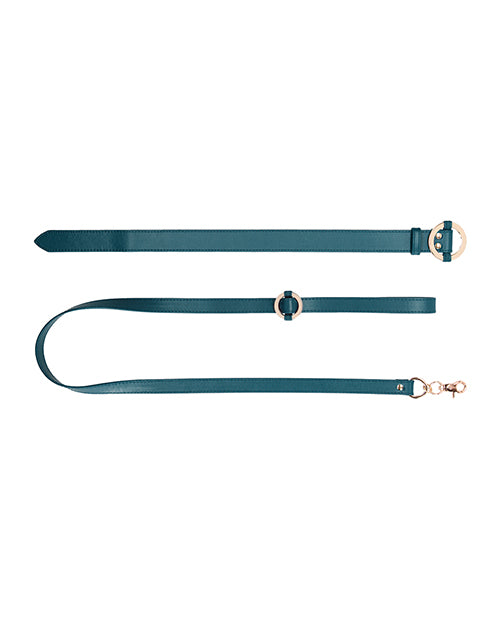 Ouch Shots Ouch Halo Collar with Leash - Green - Image 4