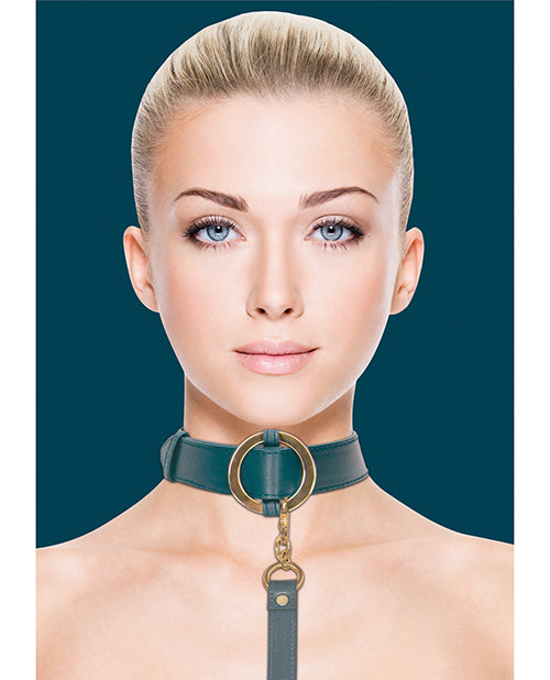 Ouch Shots Ouch Halo Collar with Leash - Green - Image 5
