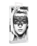 Ouch Shots Ouch Black & White Lace Eye Mask - Princess Black