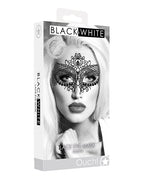 Ouch Shots Ouch Black & White Lace Eye Mask - Queen Black