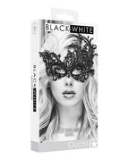 Ouch Shots Ouch Black & White Lace Eye Mask - Royal Black