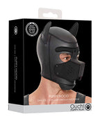 Ouch Shots Ouch Puppy Play Puppy Hood - Black