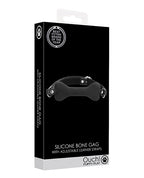 Ouch Shots Ouch Puppy Play Silicone Bone Gag - Black