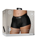 Ouch Shots Ouch! Vibrating Strap On Boxer - Black XL/XXL