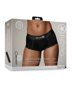 Ouch Shots Ouch! Vibrating Strap On Brief - Black M/L