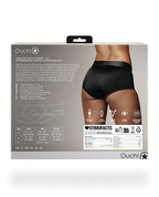 Ouch Shots Ouch! Vibrating Strap On Brief - Black M/L - Image 2
