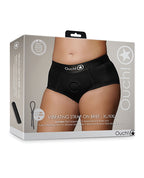Ouch Shots Ouch! Vibrating Strap On Brief - Black XL/XXL