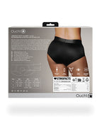 Ouch Shots Ouch! Vibrating Strap On Brief - Black XL/XXL - Image 2