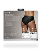 Ouch Shots Ouch! Vibrating Strap On Hipster - Black M/L - Image 2