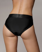 Ouch Shots Ouch! Vibrating Strap On Hipster - Black XS/S - Image 4