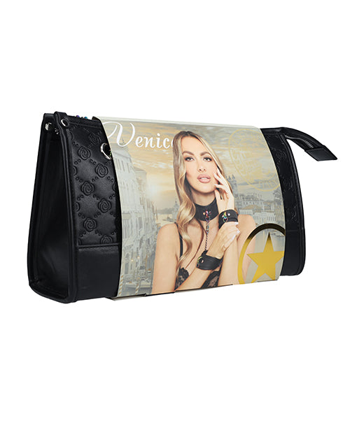 Ouch Shots Ouch! Venice Collection Bondage Kit - Black/Iridescent