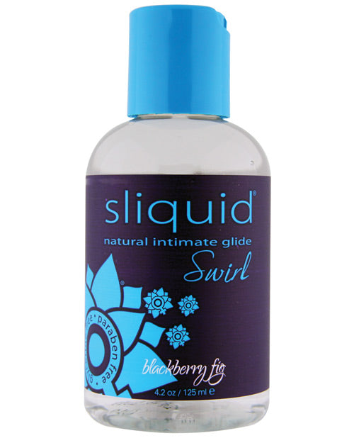 Sliquid Sliquid Naturals Swirl Flavored Lubricant - 4.2 oz Blackberry Fig