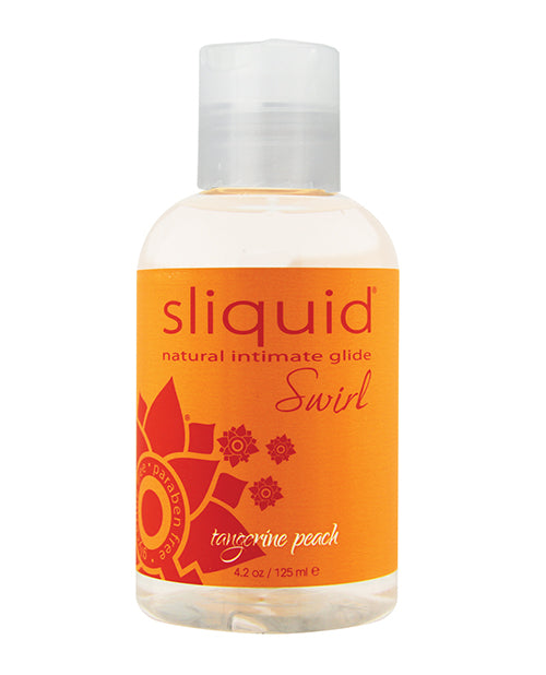 Sliquid Sliquid Naturals Swirl Flavored Lubricant - 4.2 oz Tangerine Peach