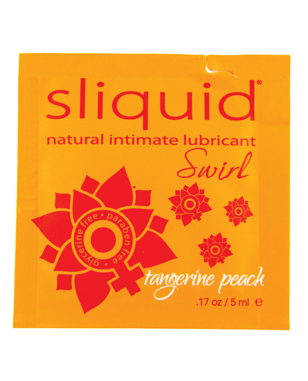Sliquid Sliquid Naturals Swirl Flavored Lubricant Pillow Pack - .17 oz Peach