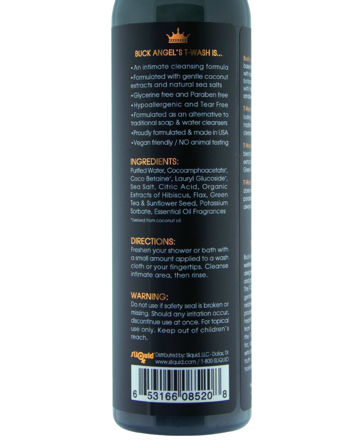 Sliquid Sliquid Buck Angel T Wash - 8.5 oz - Image 2