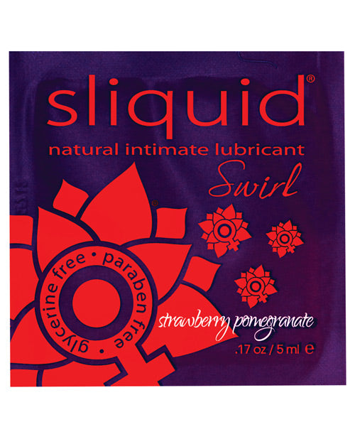 Sliquid Sliquid Swirl Flavored Lubricant Pillow Pack - .17 oz Strawberry Pomegranate