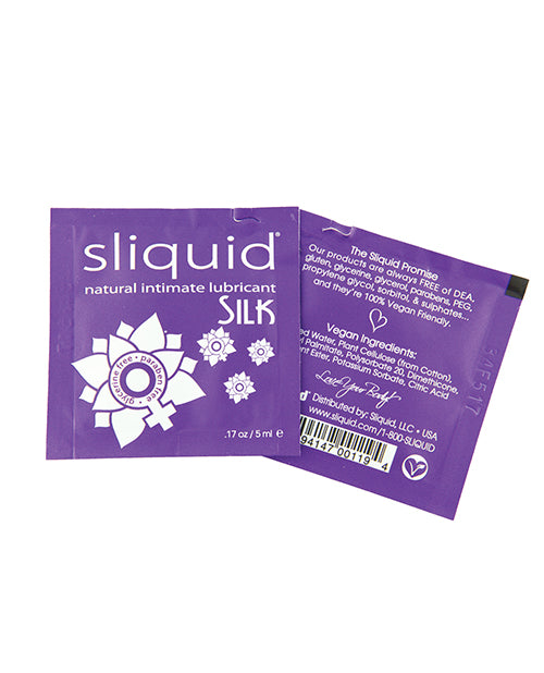 Sliquid Sliquid Naturals Silk Hybrid Lubricant Pillow Pack - .17 oz - Image 2