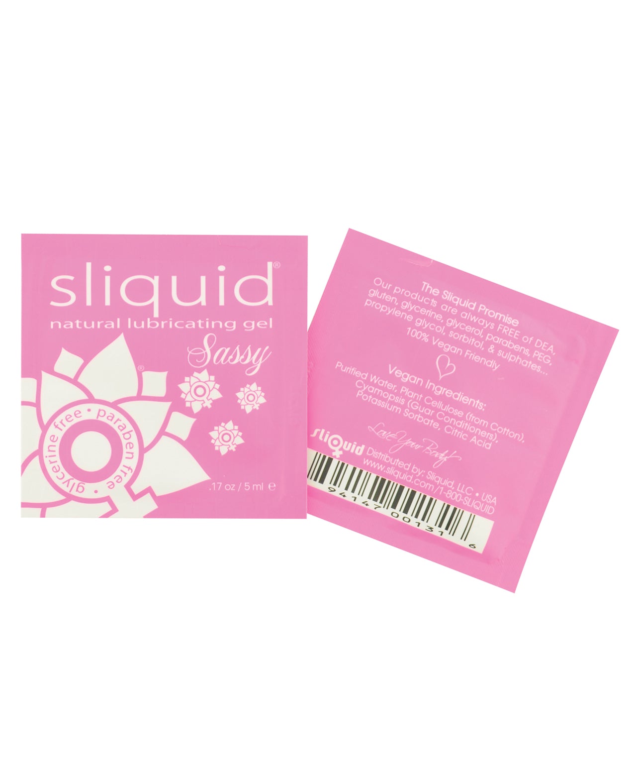 Sliquid Sliquid Naturals Sassy Anal Gel Pillow Pack - .17 oz - Image 2