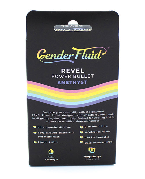 Gender Fluid Gender Fluid Revel Power Bullet - Purple - Image 3