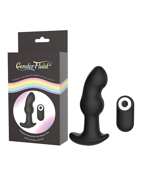 Gender Fluid Gender Fluid Frission Anal Vibe with Remote - Black - Image 4
