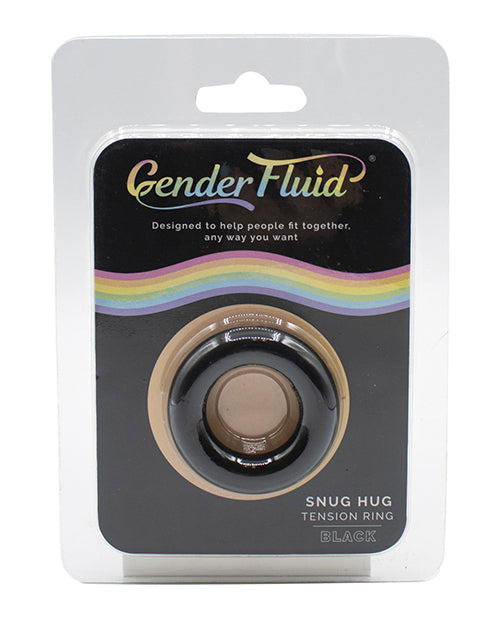 Gender Fluid Gender Fluid Snug Hug Tension Ring - Black - Image 2