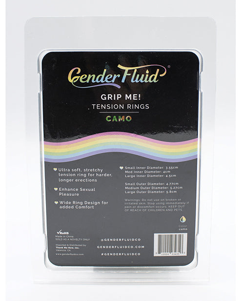 Gender Fluid Gender Fluid Grip Me! Tension Ring Set - Camo - Image 3